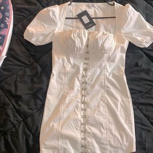 Fashion Nova Abee mini dress white small